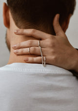 NO MORE accessories Chain Rings in sterling silver