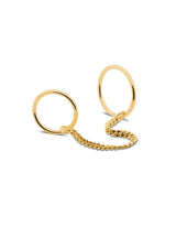 NO MORE accessories Chain Rings in gold plated sterling silver