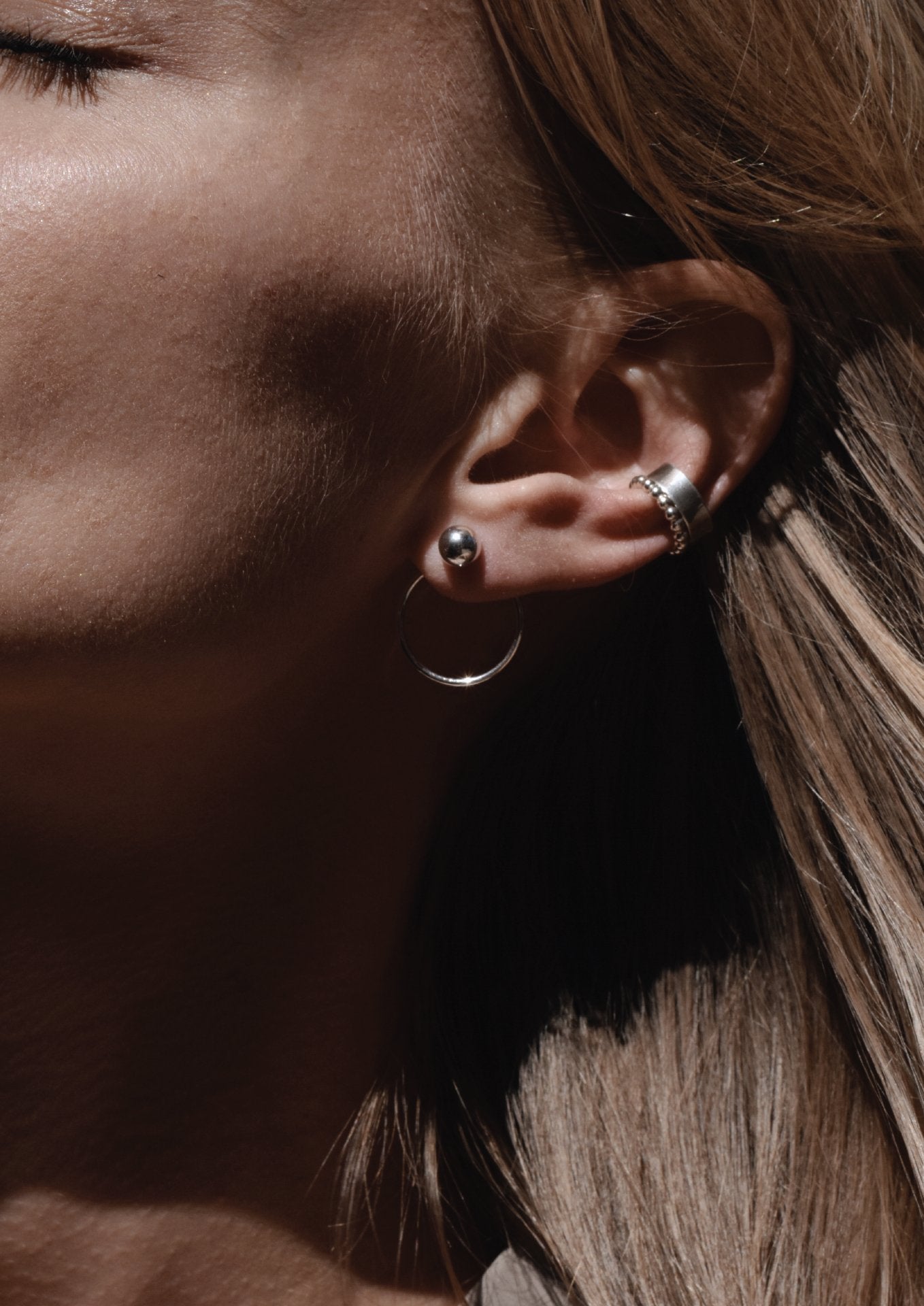 NO MORE accessories Chord Earrings in Sterling Silver