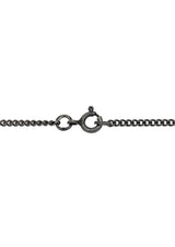 Curb Link Chain Necklace Oxidised