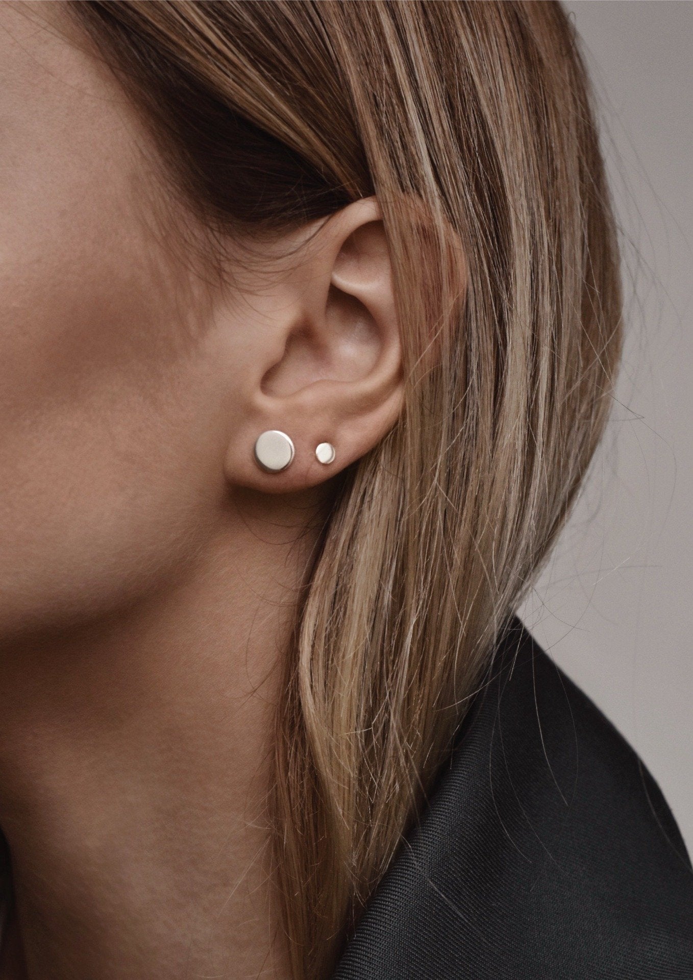 NO MORE accessories Different Twin Earrings Silver