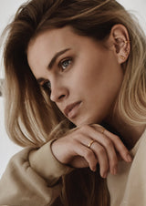 NO MORE accessories Line Ear Cuff in gold plated sterling silver