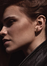 NO MORE accessories Double Pipe Earrings in gold plated sterling silver