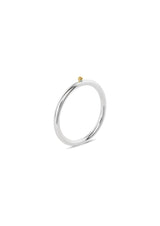 NO MORE accessories Gold Dot Ring in Gold Plated Sterling Silver