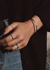 NO MORE accessories Hammered Bracelet in sterling silver