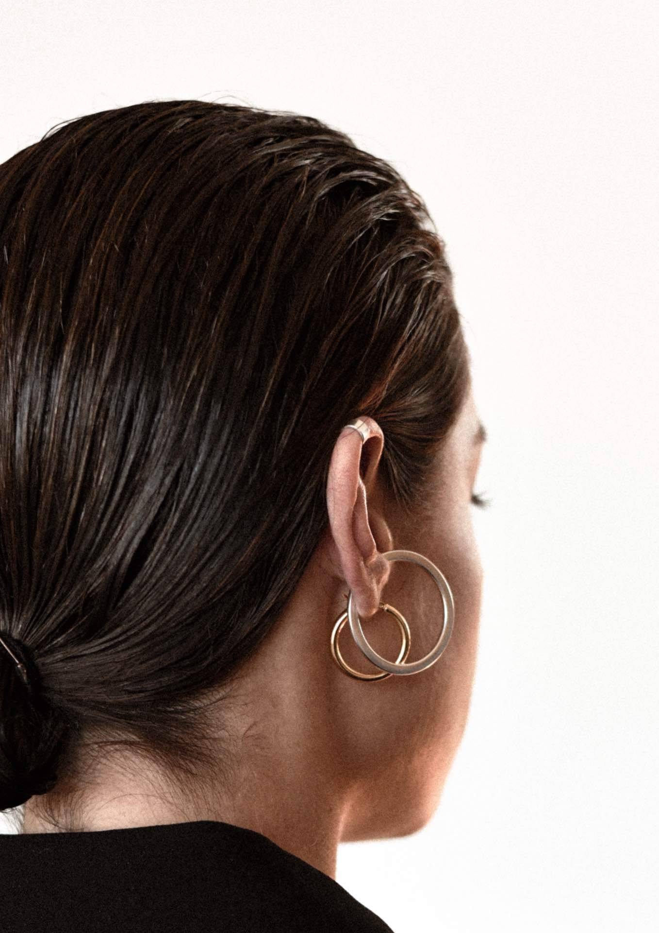 NO MORE accessories Huge Ear Cuff Silver