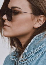 NO MORE accessories Line Ear Cuff in Sterling Silver