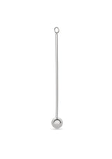 NO MORE accessories Long Bomb Earring Backs in sterling silver