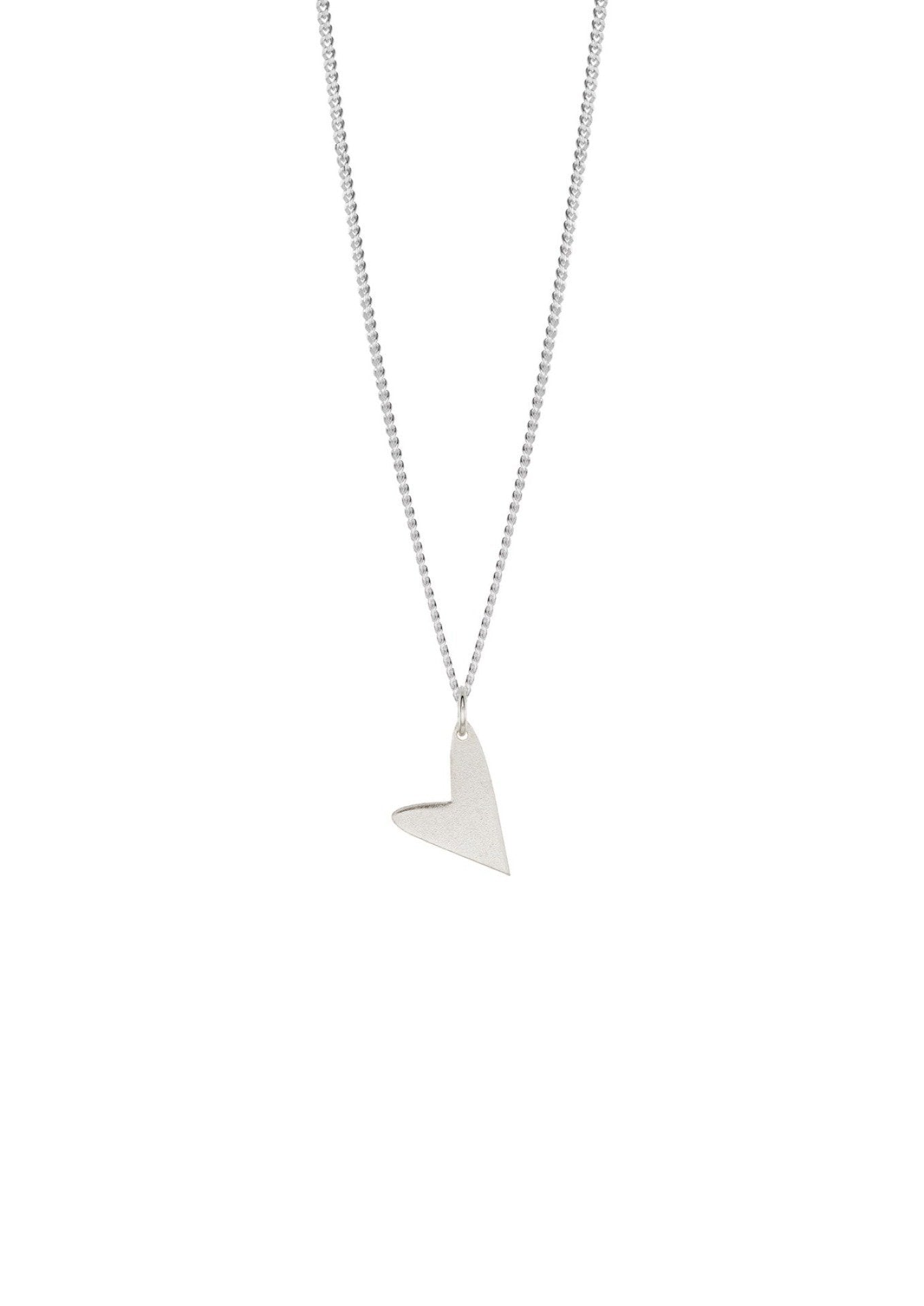 NO MORE accessories Love Necklace in sterling silver with sterling silver pendant