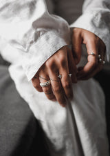 NO MORE accessories Mills Bomb Multisize Ring in sterling silver