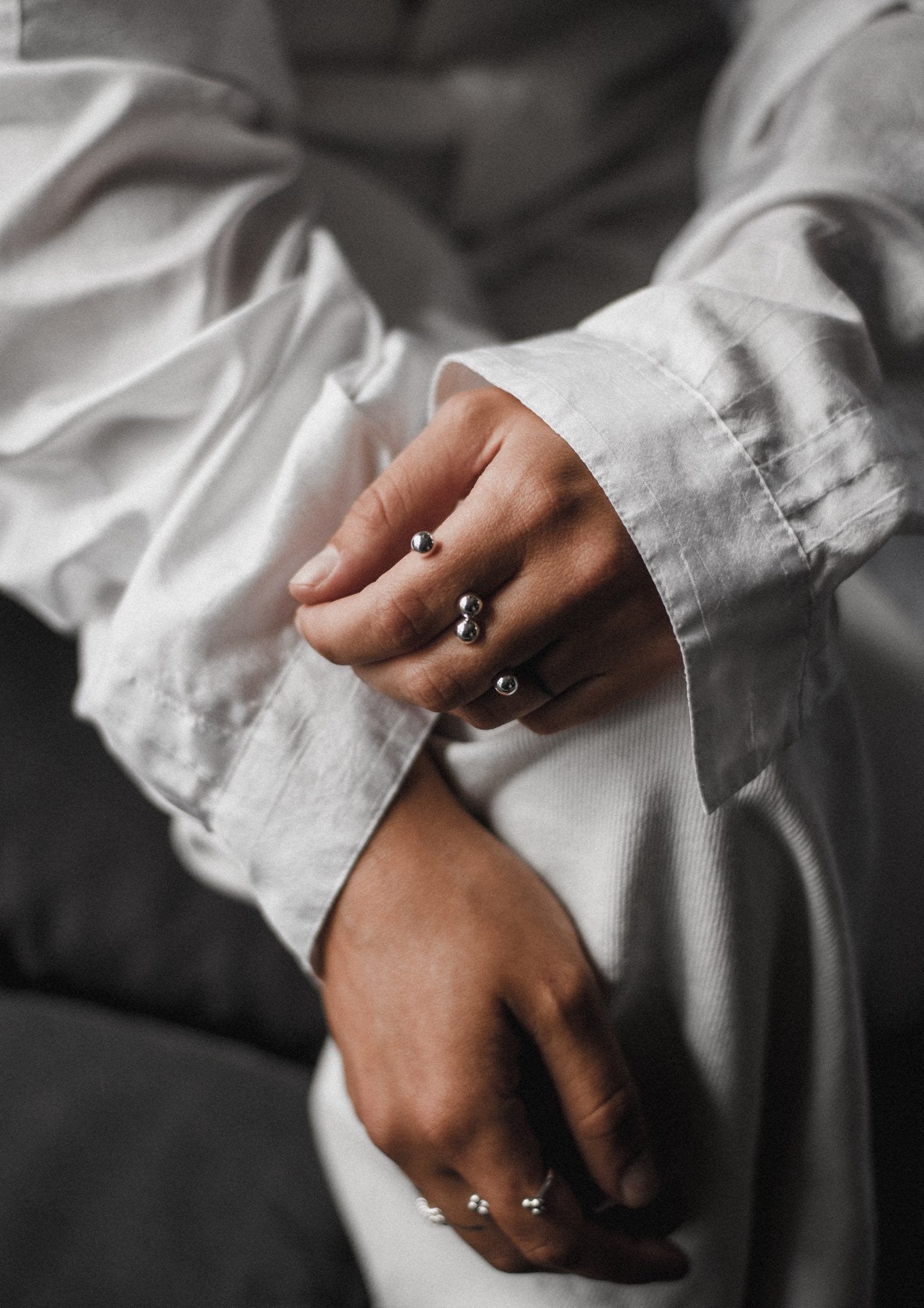 NO MORE accessories Mini Bomb Multisize Ring in sterling silver