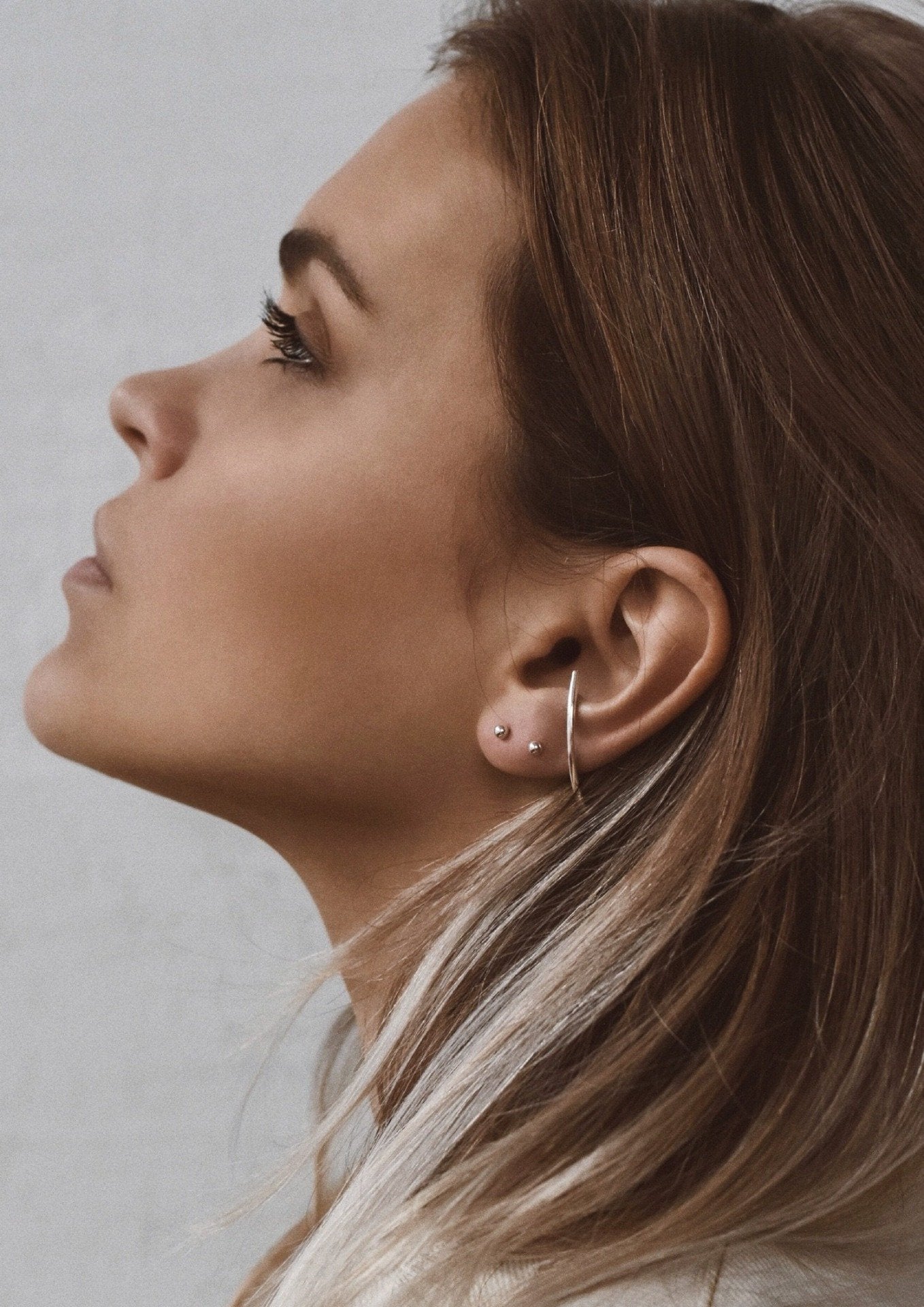 NO MORE accessories Radius Earring in Sterling Silver
