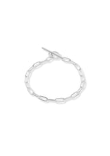 NO MORE accessories Paper Clip Bracelet in sterling silver