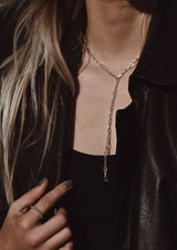 Paper Clip Y-Necklace Silver - NO MORE ACCESSORIES