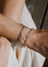 NO MORE accessories Paper Clip Necklace in Sterling Silver