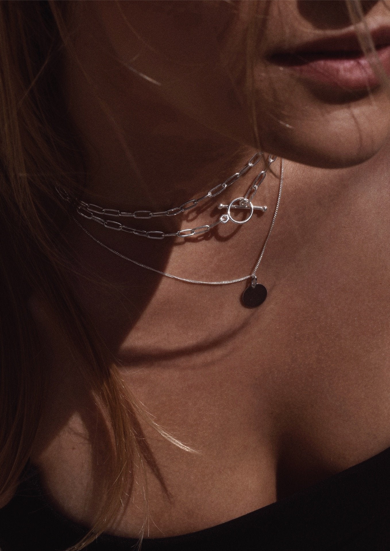 NO MORE accessories Paper Clip Choker in sterling silver