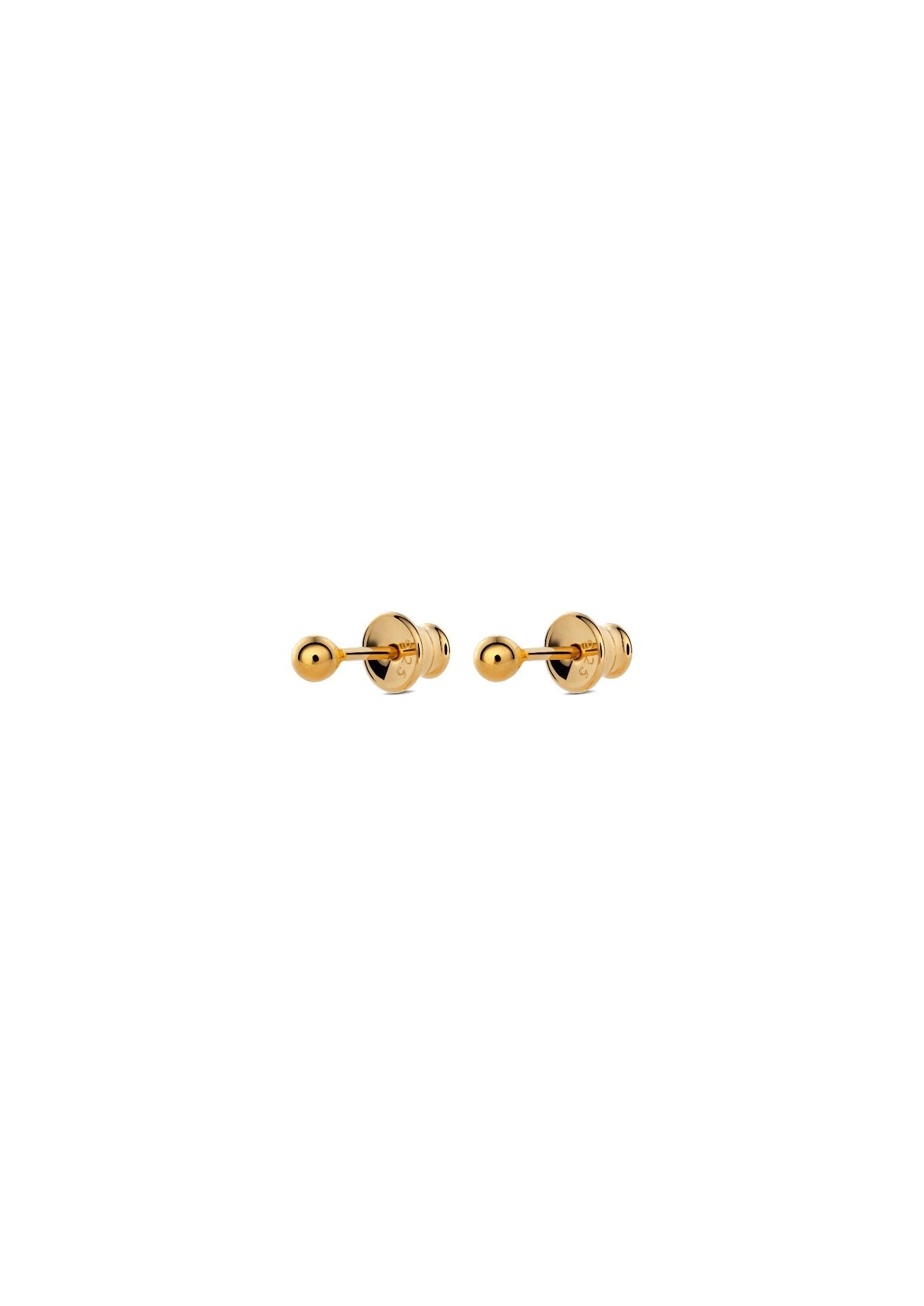 NO MORE accessories Pin Up Earrings in gold plated sterling silver