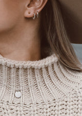 NO MORE accessories Plate Necklace in sterling silver and gold plated sterling silver