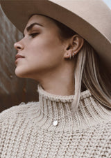 NO MORE accessories Plate Necklace in sterling silver and gold plated sterling silver