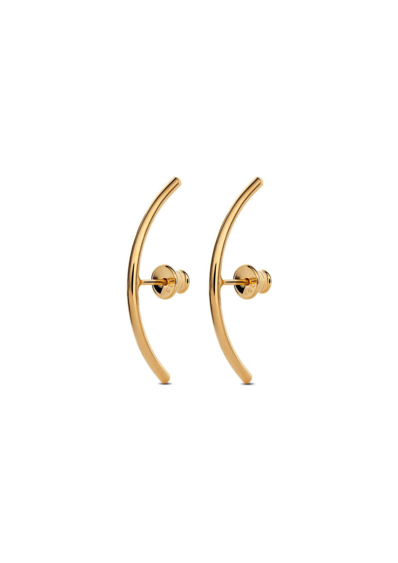 NO MORE accessories Radius Earring in Gold Plated Sterling Silver