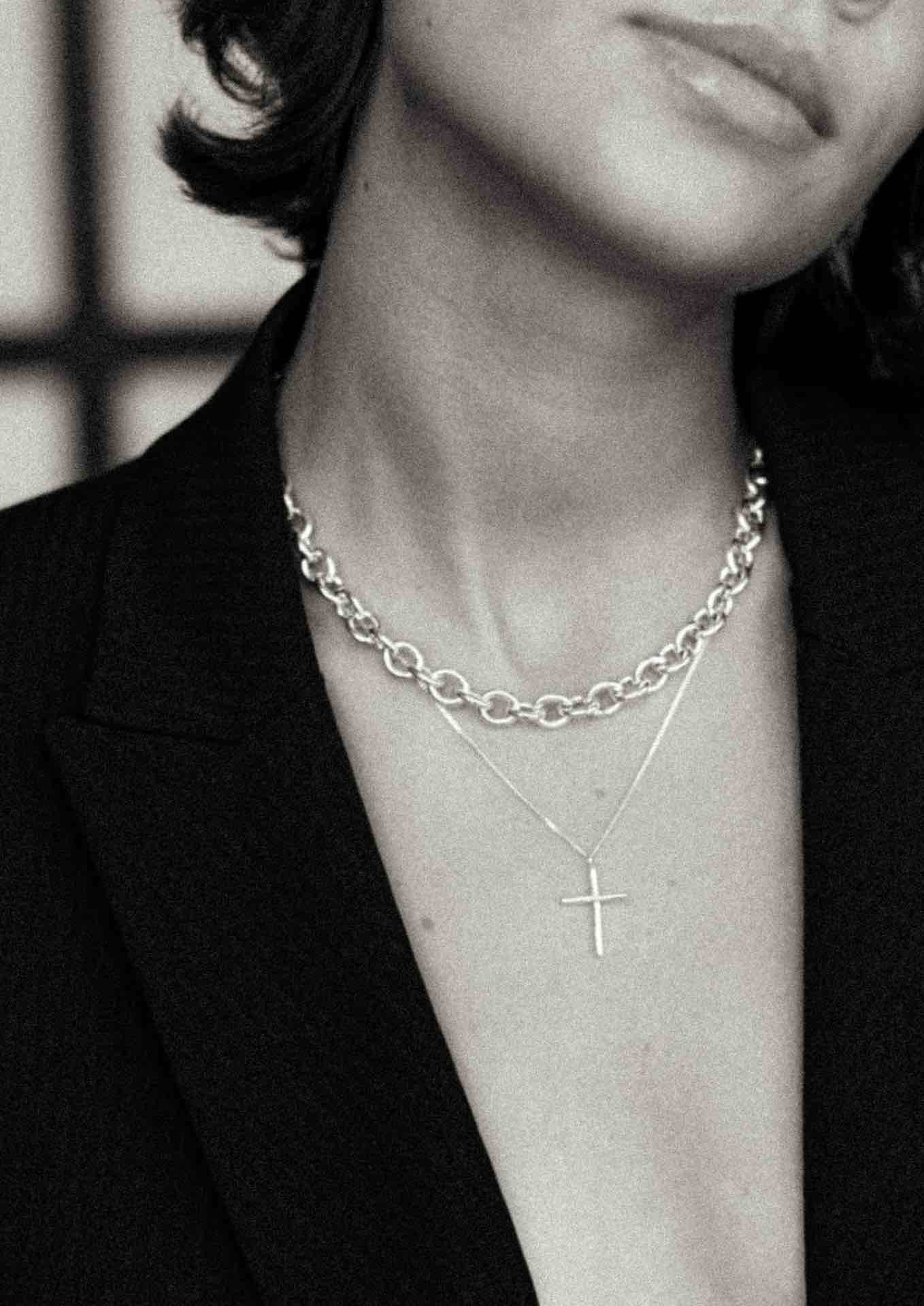 NO MORE accessories Saint Necklace in sterling silver