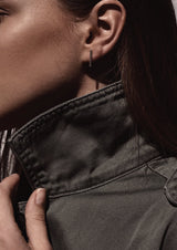 NO MORE accessories Short Pipe Earrings in sterling silver
