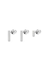 NO MORE accessories Square Stud Earrings in sterling silver