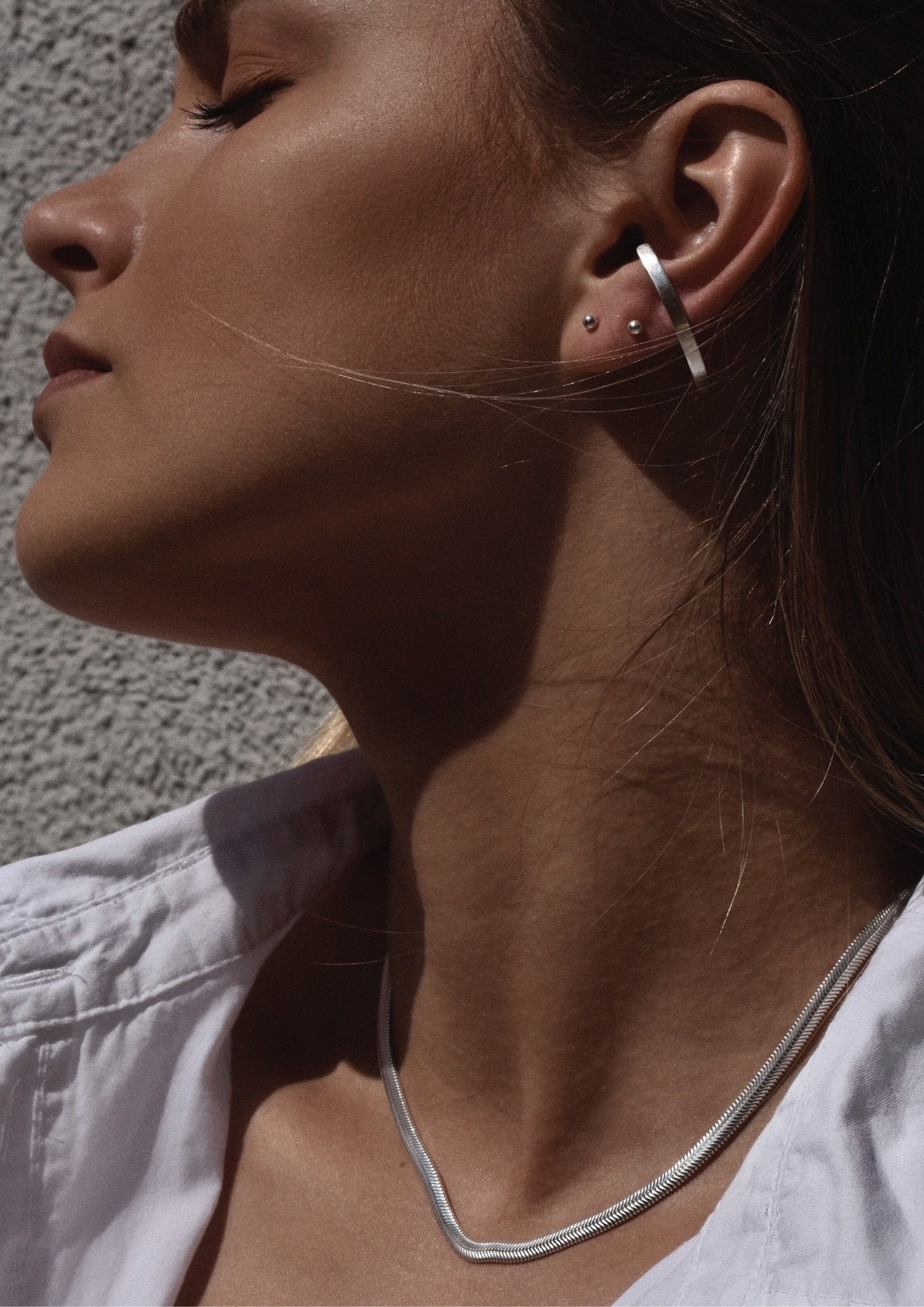 NO MORE accessories Steezy Earrings Matte in sterling silver