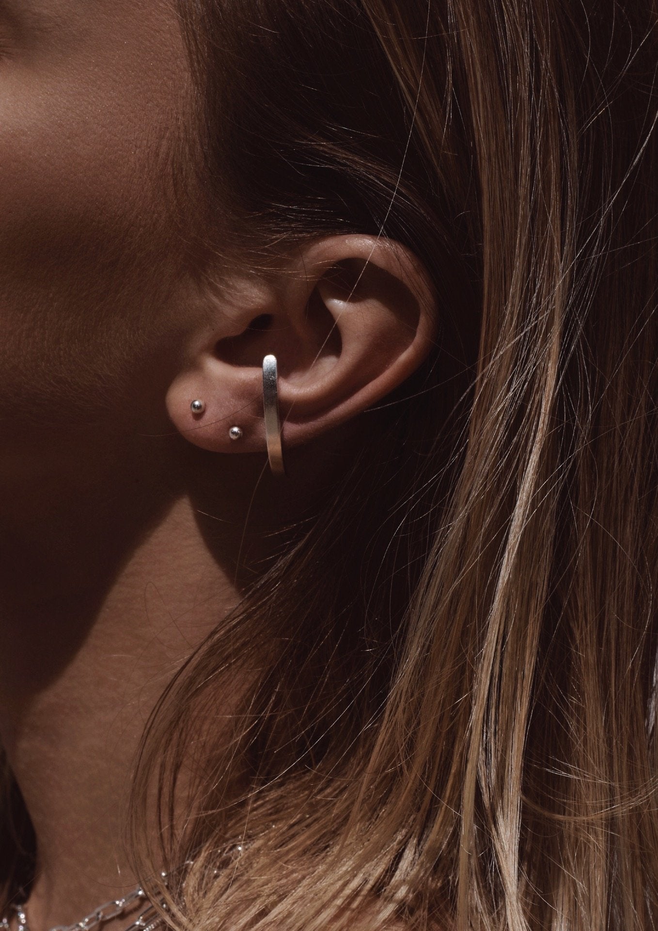 NO MORE accessories Steezy Earrings Matte in sterling silver