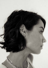 NO MORE accessories Flat Ear Cuff in Sterling Silver.