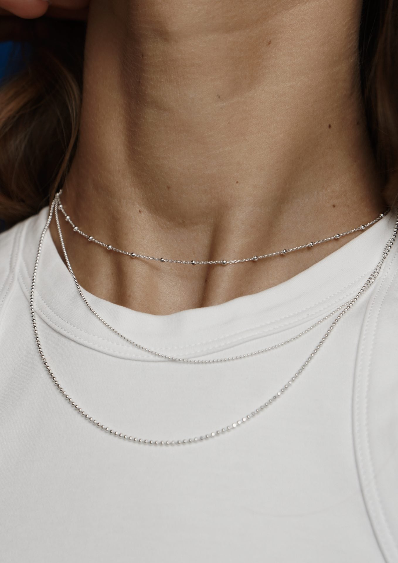 Triple Layers Necklace Silver - NO MORE ACCESSORIES