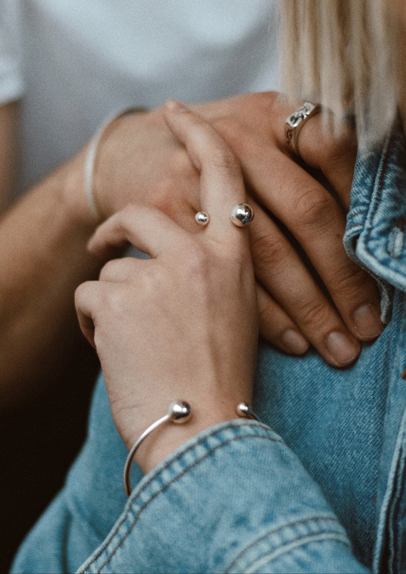 Big Bomb Bracelet and Big Bomb Multisize Ring Duo Silver - NO MORE ACCESSORIES