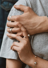 Big Bomb Bracelet and Big Bomb Multisize Ring Duo Silver - NO MORE ACCESSORIES