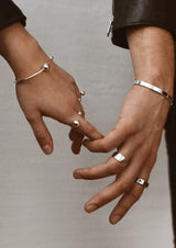 Big Bomb Bracelet and Big Bomb Multisize Ring Duo Silver - NO MORE ACCESSORIES