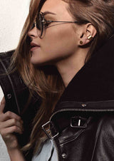 NO MORE accessories Bold Flat Ear Cuff in gold plated sterling silver