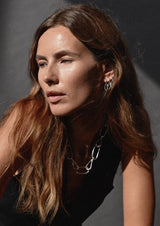 Bold Hammered Chain Necklace Silver - NO MORE ACCESSORIES