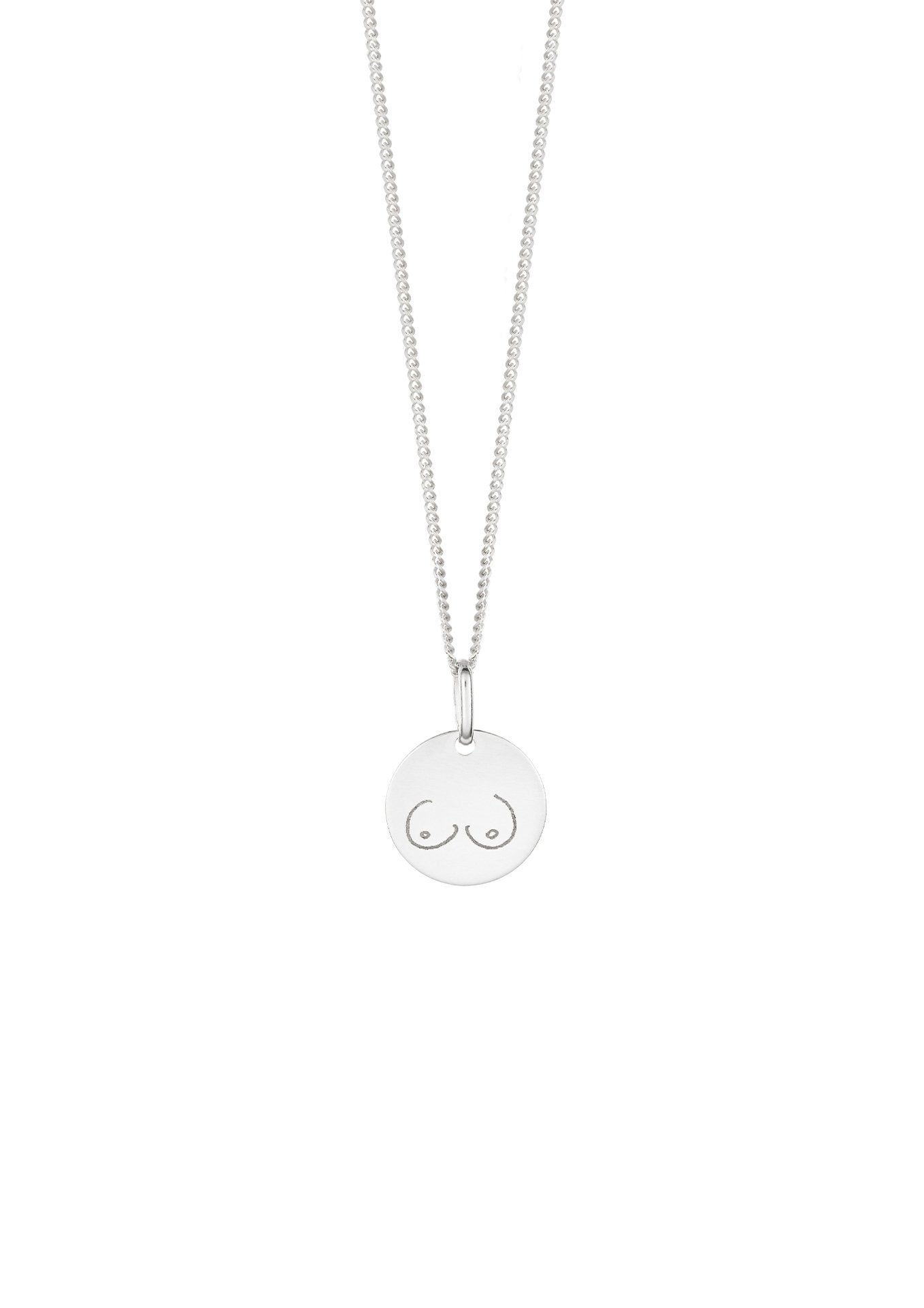 Boobs Necklace Silver - NO MORE ACCESSORIES