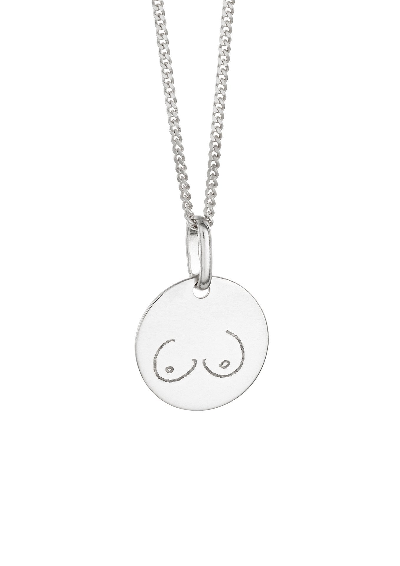 Boobs Necklace Silver - NO MORE ACCESSORIES
