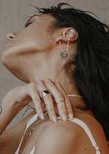 Chained Line Ear Cuff Silver - NO MORE ACCESSORIES