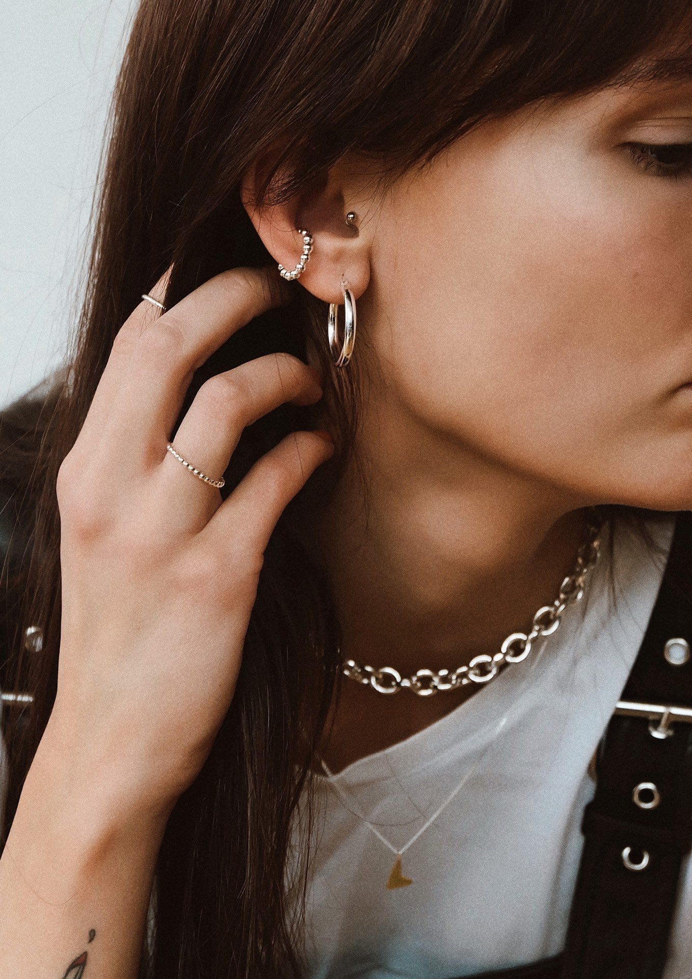 Django Hoops Silver - NO MORE ACCESSORIES