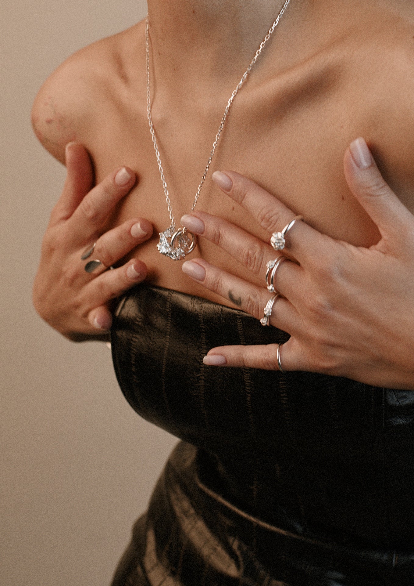 Forever Raw Necklace Silver - NO MORE ACCESSORIES