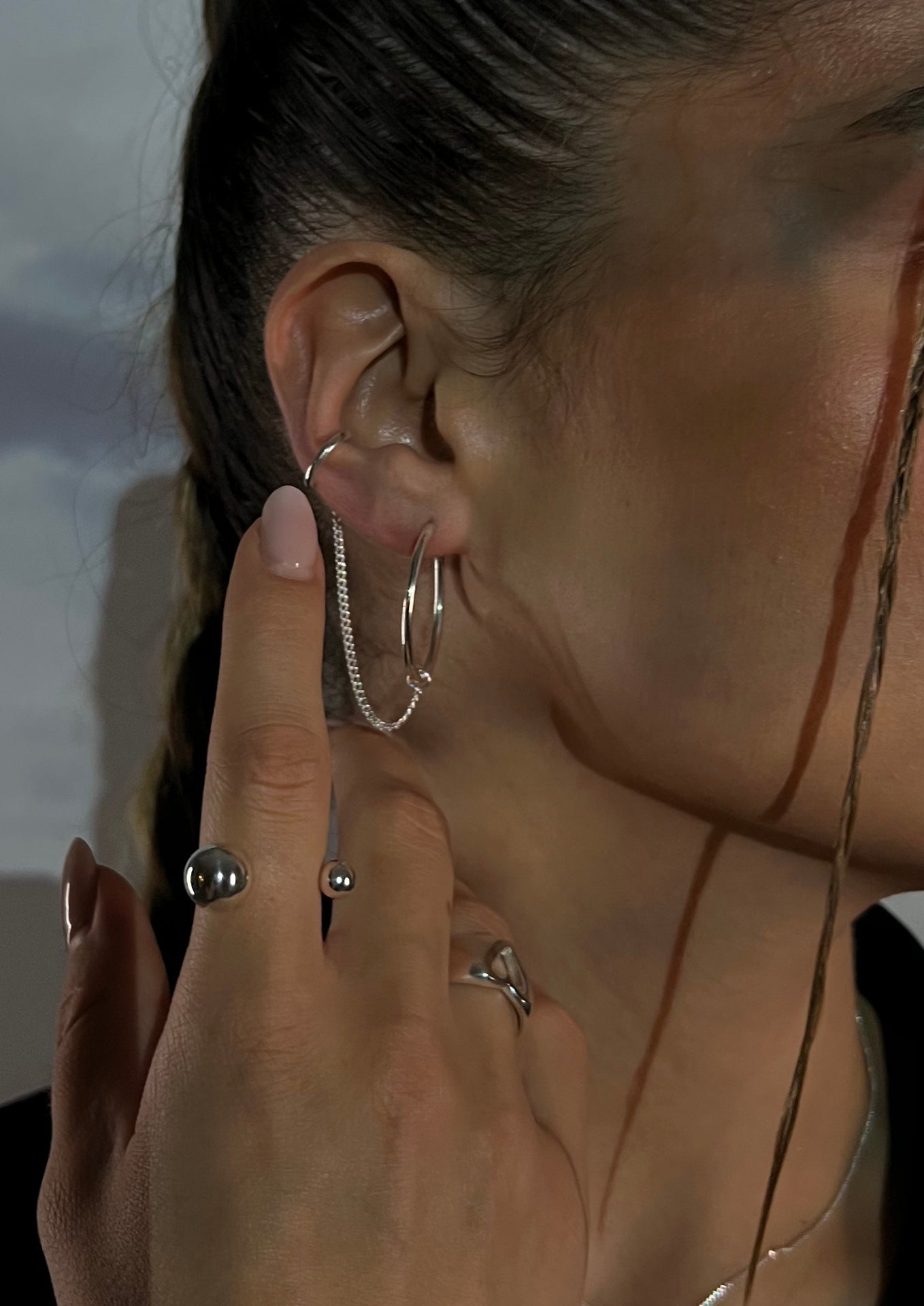 Nomad Hoops and Chained Line ear cuff Combo - NO MORE ACCESSORIES