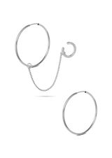 Nomad Hoops and Chained Line ear cuff Combo - NO MORE ACCESSORIES