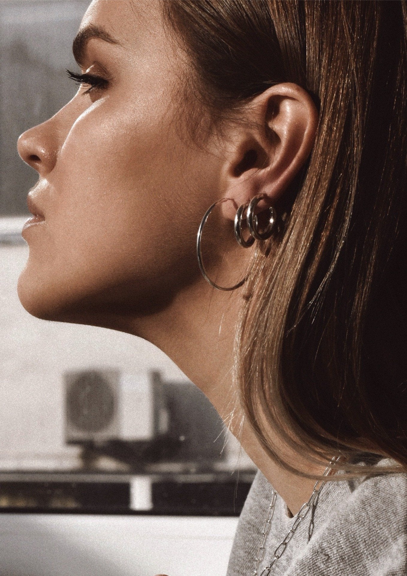 Nomad Hoops Silver, 50mm - NO MORE ACCESSORIES