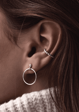 NO MORE accessories Champagne ear cuff in sterling silver