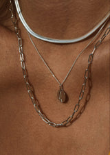 Paper Clip Y-Necklace Silver - NO MORE ACCESSORIES