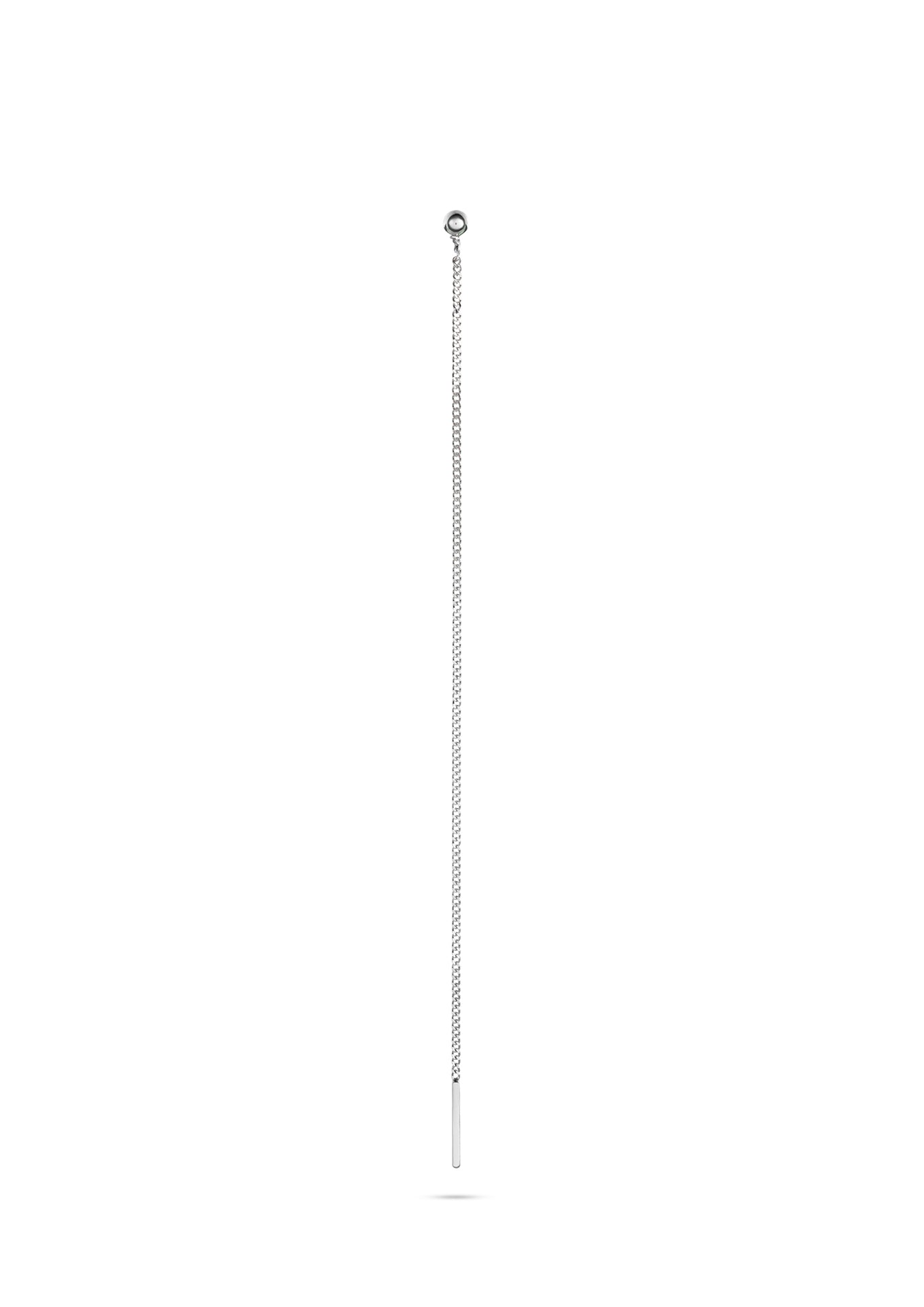 Pin Up Threader Chain Earrings Silver - NO MORE ACCESSORIES