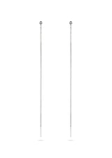 Pin Up Threader Chain Earrings Silver - NO MORE ACCESSORIES