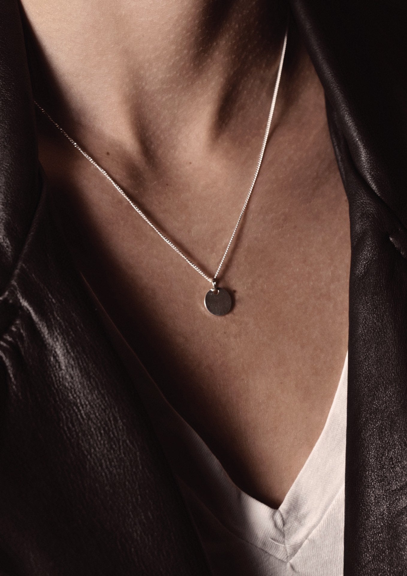 Plate Necklace Silver - NO MORE ACCESSORIES