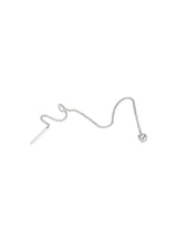 Raw Threader Chain Earrings Silver - NO MORE ACCESSORIES